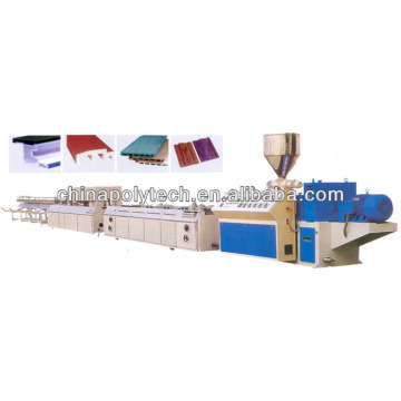 PVC profile extrusion line